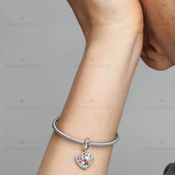 Pandora Disney Winnie the Pooh & Piglet Double Dangle Charm - Picture 4 of 5